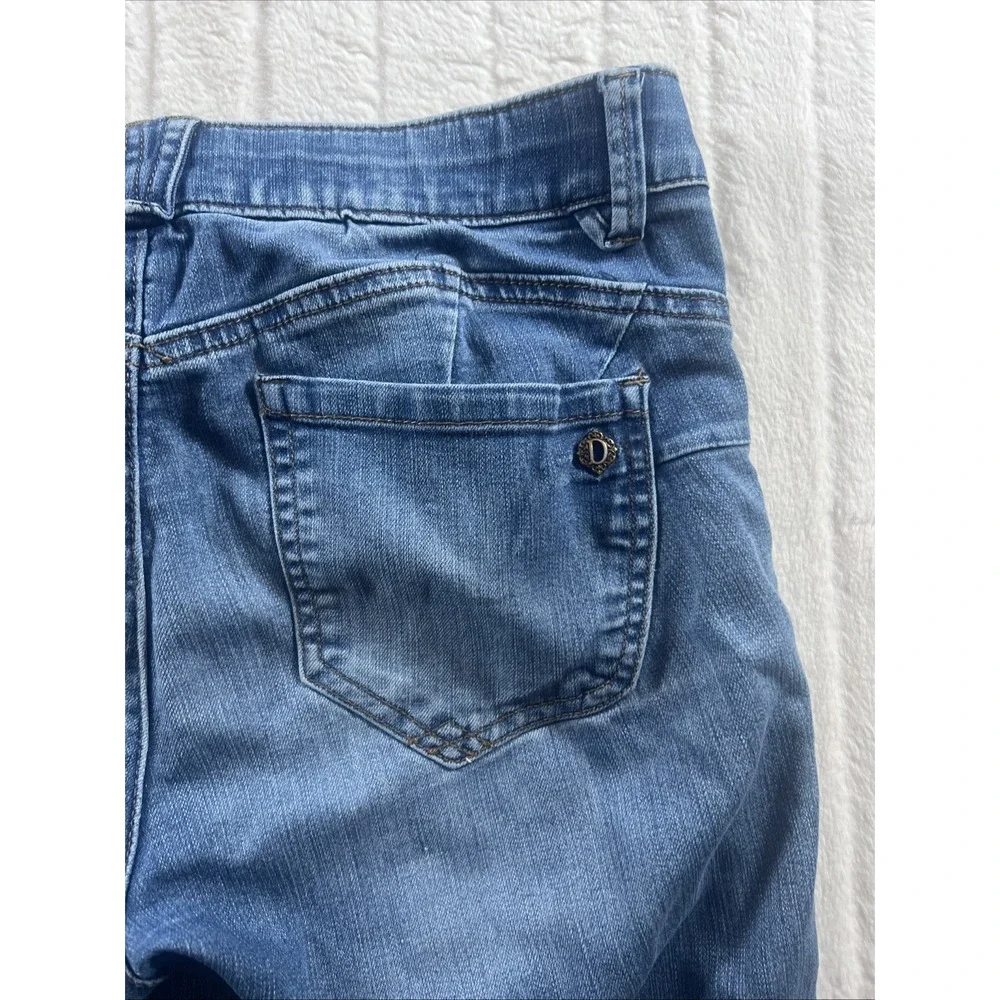 Democracy Jeans Womens 6 Blue Ab Technology Medium Wash Mid Rise Skinny‎ Stretch